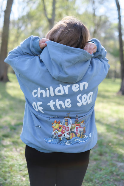 Pirate Children of the Sea Hoodie - Blue