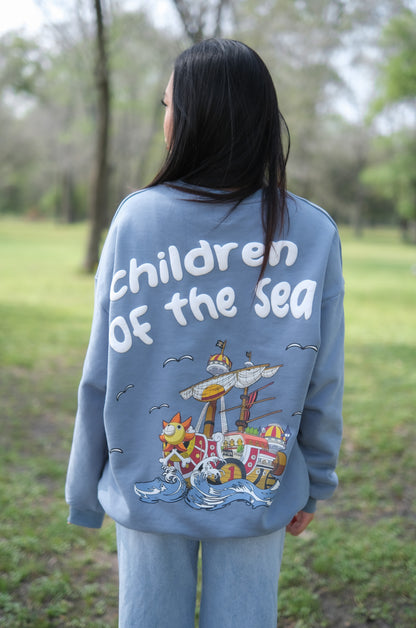 Pirate Children of the Sea Sweatshirt VER2 - Blue