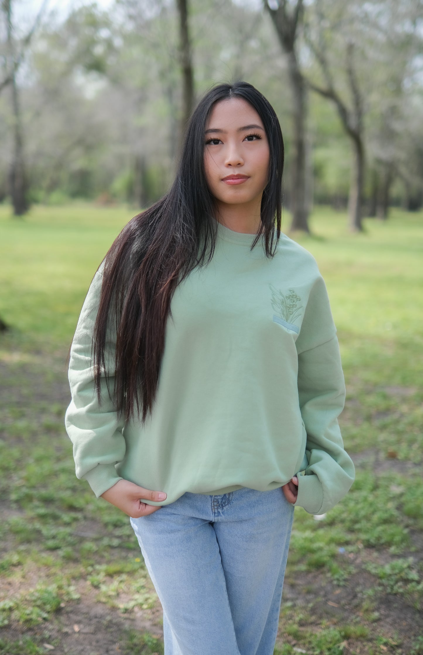 Moving Castle Sweatshirt - Light Green