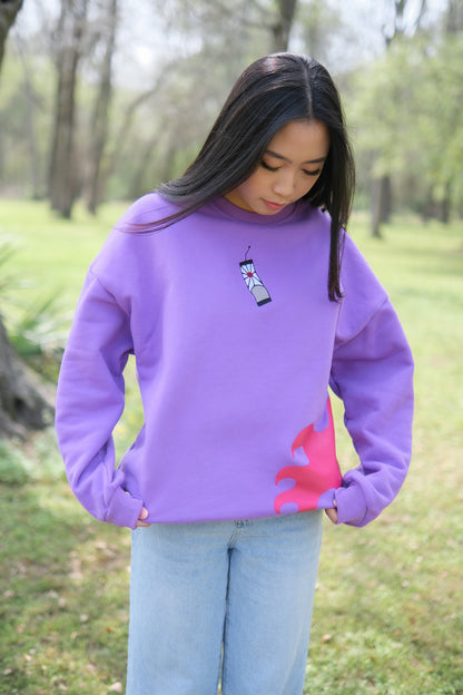 KNY Twin Demons Sweatshirt - Purple