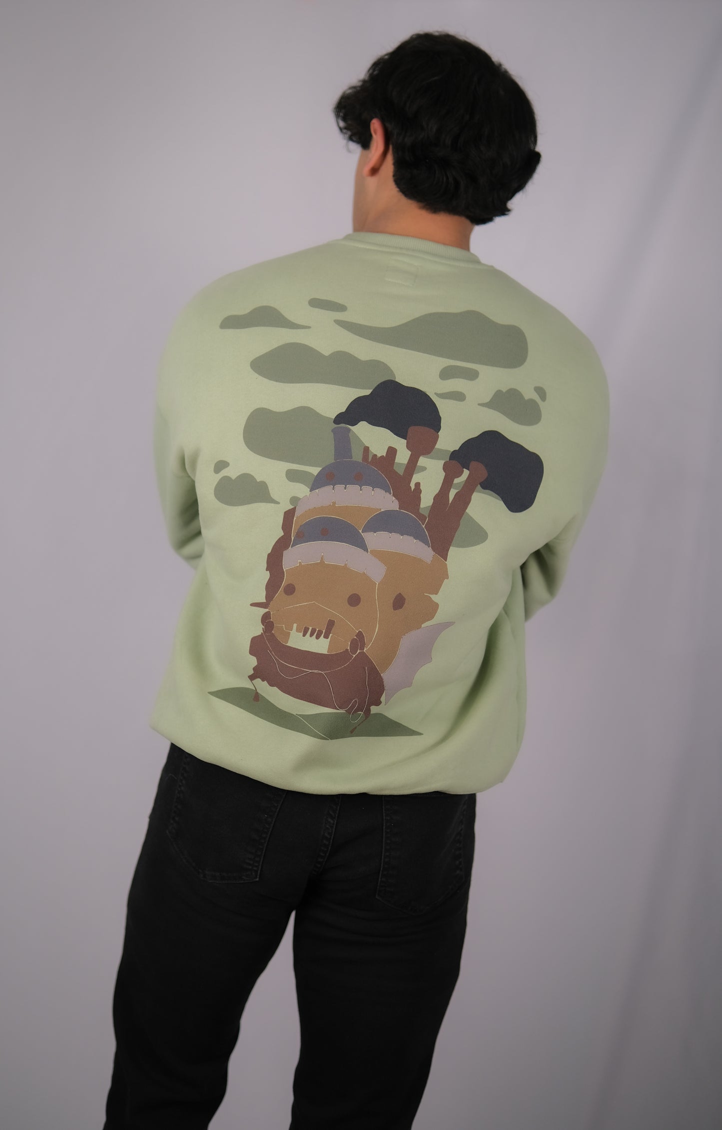 Moving Castle Sweatshirt - Light Green