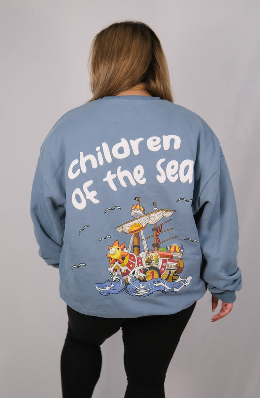 Pirate Children of the Sea Sweatshirt VER2 - Blue