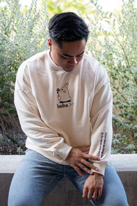 Boba >> Sweatshirt - Off White