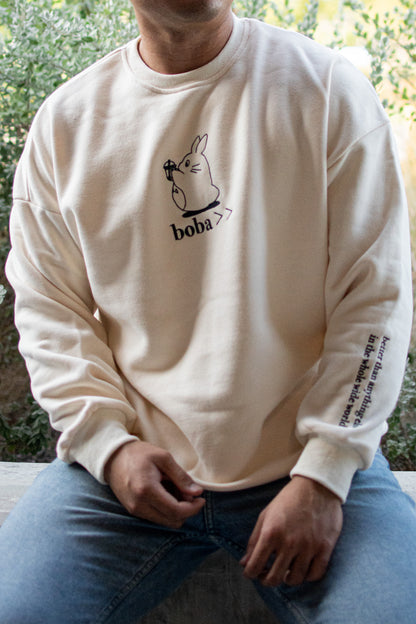 Boba >> Sweatshirt - Off White