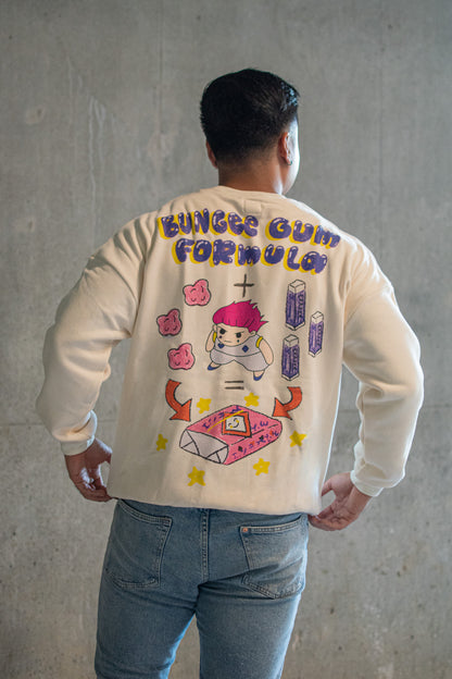 HXH Bungee Gum Clown Sweatshirt - Off White